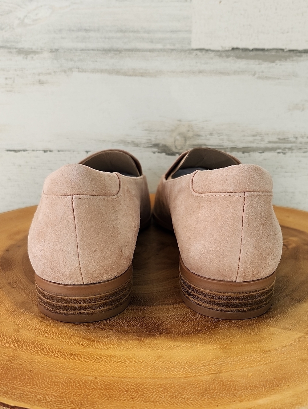 NWOT FRANCO SARTO CARLINA TAN SUEDE LOAFERS - Picture 4 of 11